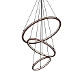 Modern Geometric Circular Ring Pendant Light With Multiple Rings Design For Contemporary Spaces