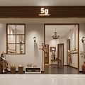 Modern Clothing Store Interior Design With Mannequins Display Racks And Large Screens