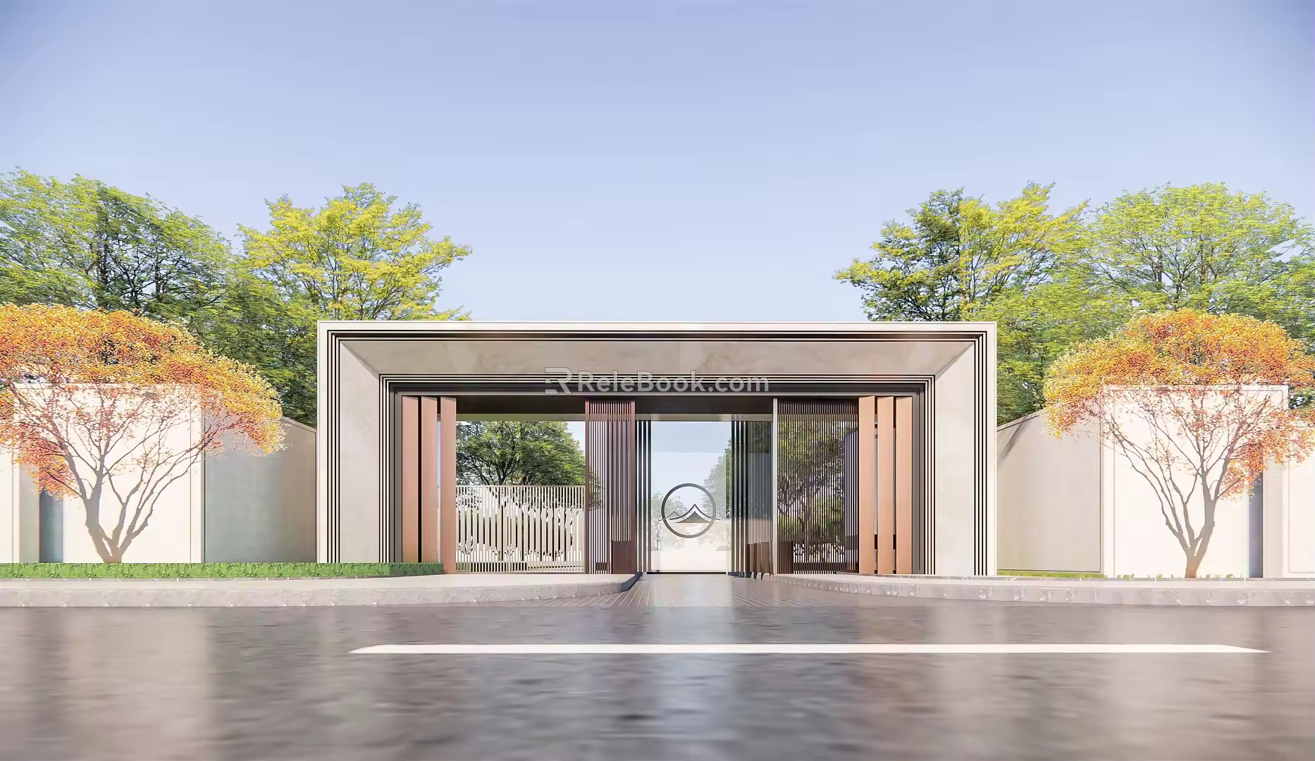 Modern Gate Simple Entrance Gate 3d model