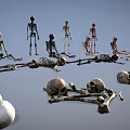 human skeleton suit bones human skeleton 3d model