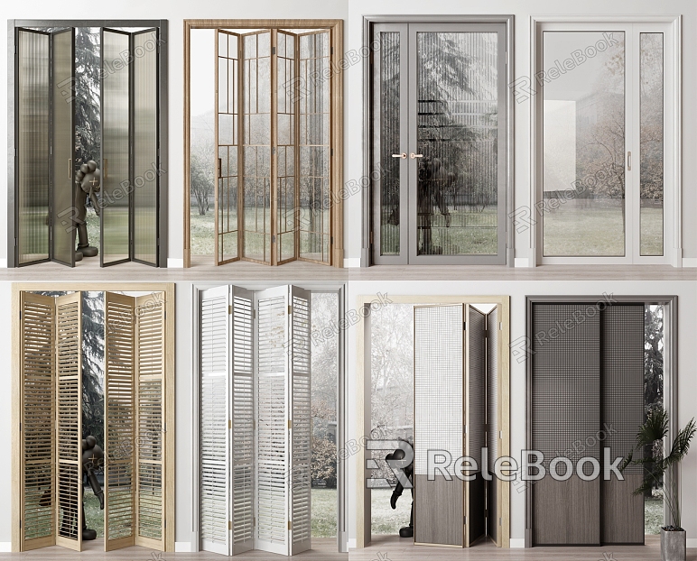 modern glass door folding door sliding door model