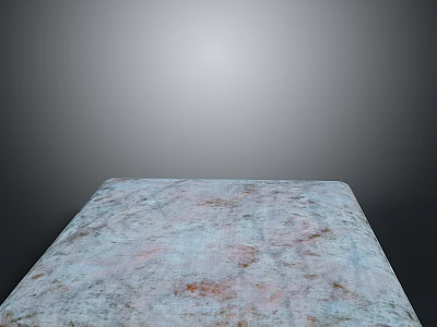 Light Colored Stone Countertop With Mottled Texture On Gray Background Surface 3d model