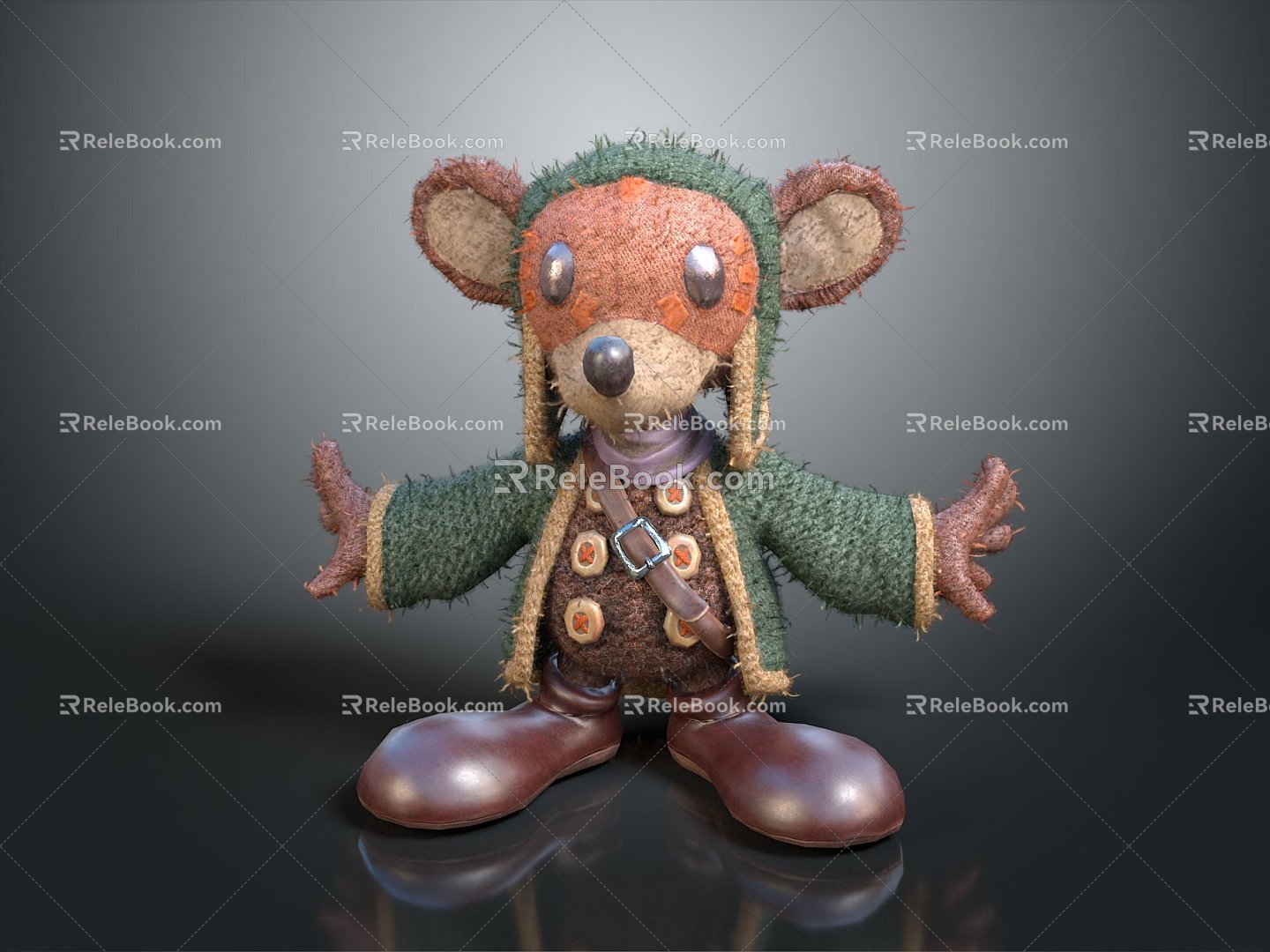 Modern Muppet Mouse Muppet Toy Muppet Doll 3d model