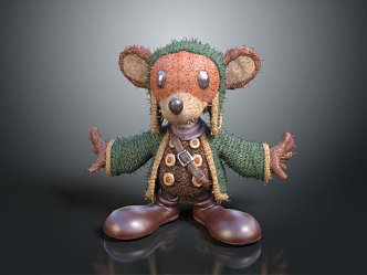 Modern Muppet Mouse Muppet Toy Muppet Doll 3d model