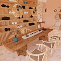 Hotel Chess Room With Traditional Wooden Furniture Chessboard Tables Comfortable Chairs And Bookshelves