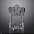 Industrial Metal Mechanical Structure With Symmetrical Motor Units Circular Base And Support Frame