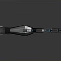 Futuristic Sci Fi Weapon With Blue Glowing Accents And Advanced Tech Design 3d model