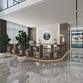 Modern Hall Picking Empty Hall 3d model