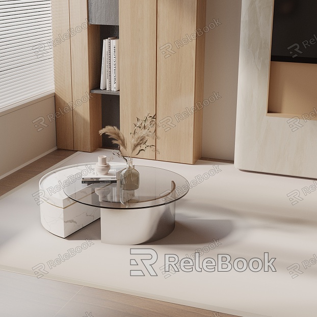 Modern coffee table model