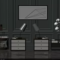 Elegant Modern Bedside Tables With Table Lamps Wall Art And Drawer Designs