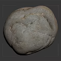 Natural Stone Material Piece With Rough Surface Natural Gray Color And Organic Texture