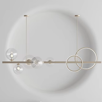 Modern chandelier 3d model