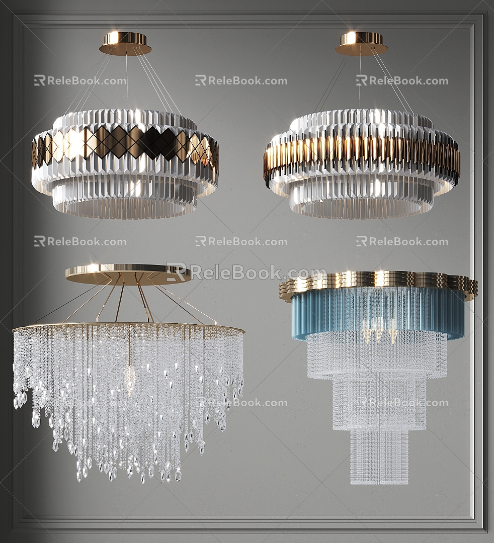 Light Luxury Crystal Chandelier Ring Villa Chandelier Hall Chandelier Guest Restaurant Chandelier Hotel Chandelier Bedroom Room Chandelier model