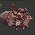 Modern cutting machine cutting cutter power tool 3d model