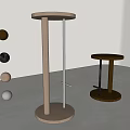 Modern Bar Counter Designs With Wooden Tops Metal Bases And Decorative Balls