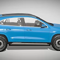Blue Mercedes SUV Exterior With Modern Design And Stylish Wheels