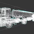 Striped Pattern Tanker Truck For Industrial Liquid Transport With Large Capacity