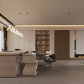 Modern Minimalist Open Living And Dining Room With Panoramic City View And Soft Warm Lighting