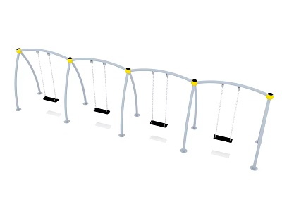 Children's Swing Outdoor Swing Venue Swing Multi-person Swing 3d model