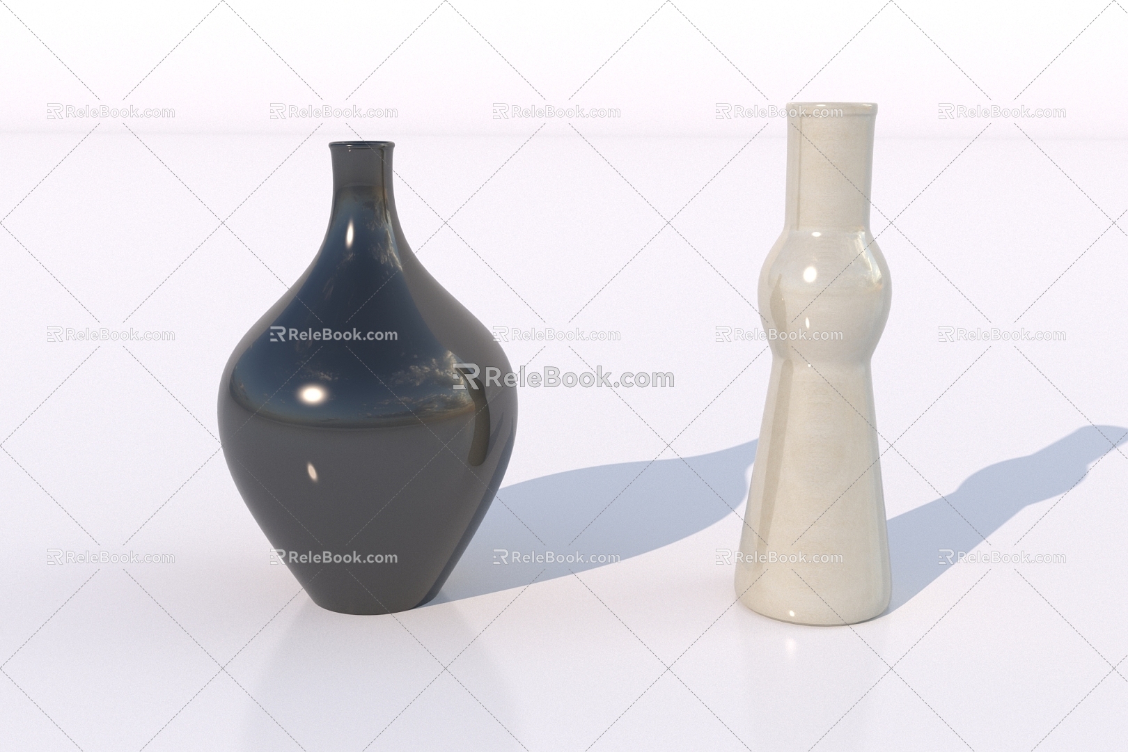 Modern Ceramic Ware Bottle 3d model