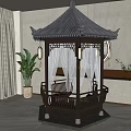 Courtyard gazebo 3d model