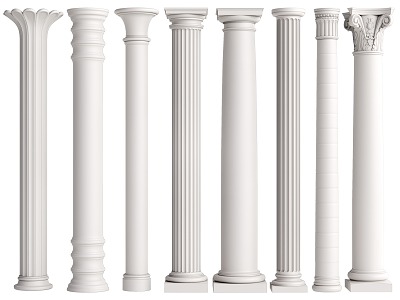 European Roman Column Decorative Column model