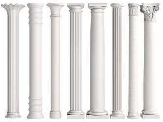 European Roman Column Decorative Column 3d model