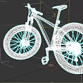 Old Bicycle Modern Bicycle 3d model