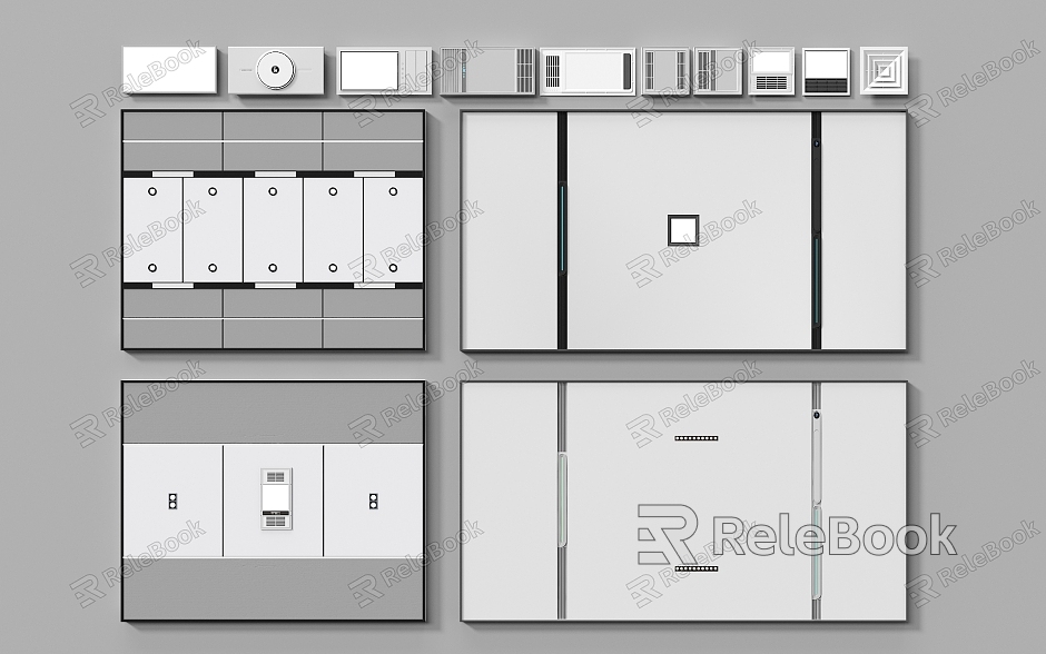 Modern Honeycomb Large Panel Ceiling Square Ceiling Exhaust Air Conditioning Air Outlet model