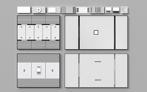 Modern Honeycomb Large Panel Ceiling Square Ceiling Exhaust Air Conditioning Air Outlet 3d model