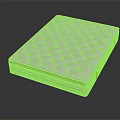Comfortable Mattress With White Surface Ventilation Holes Orange Edges And Layered Design