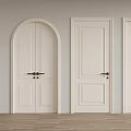 White Hinged Doors With Various Designs For Modern Interior Home Spaces