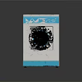 White Washing Machine With Blue Trim Control Panel Open Door And Visible Drum Design Features