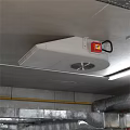Ceiling Mounted Fire Protection Equipment With Smoke Exhaust Fan And Red Alarm