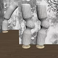 Quiet floor lamp decorative lamp 3d model