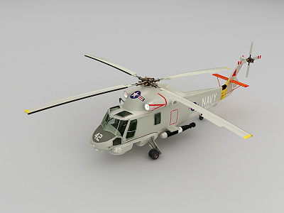 Modern Helicopter 3d model