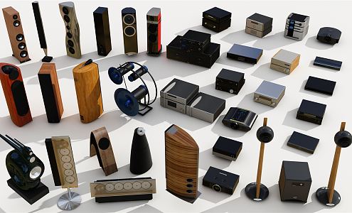 Modern audio appliances 3d model