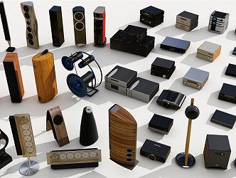 Modern audio appliances 3d model