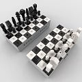 Lego toy chess play chess 3d model