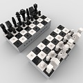 Lego toy chess chess play chess 3d model