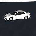 White Modern Sedan Car With Sleek Exterior Design And Stylish Wheels