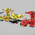 Colorful Transforming Robot Toys With Car And Robot Modes