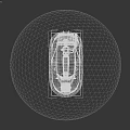 Green And Black Hovercraft With Orange Base Fan Seat And Graffiti Design