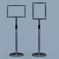Multiple Health Themed Advertising Billboards With Various Stand Designs And Charts