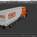 TNT wagon box truck heavy truck heavy truck container truck box truck truck low face number low model simple model super realistic 3d model