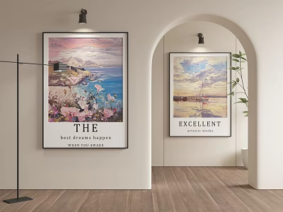 Scenery Paintings As Indoor Wall Decorations 3d model