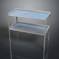 Sturdy Metal Two Tier Storage Shelf Modern Design For Home Organization And Storage