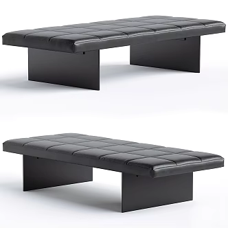 Milotti Minotti Sofa Stool Bench Low Stool 3d model