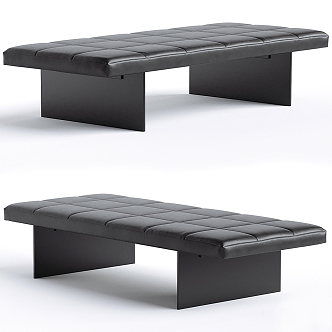 Milotti Minotti Sofa Stool Bench Low Stool 3d model