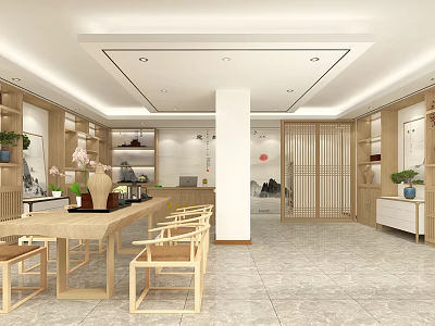 New Chinese Teahouse 3d model